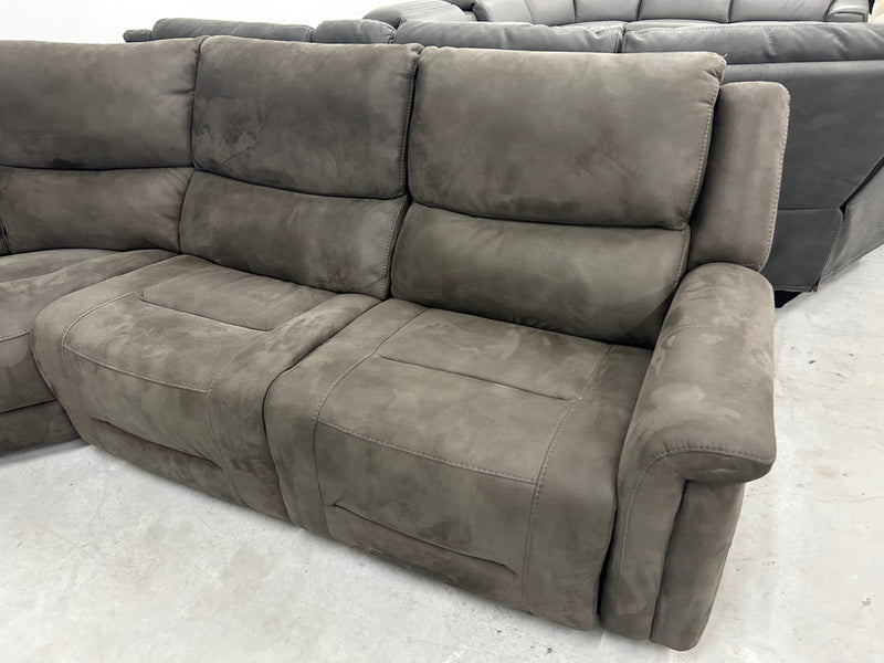 Carlin Fabric Power Reclining Sectional + Power Headrests