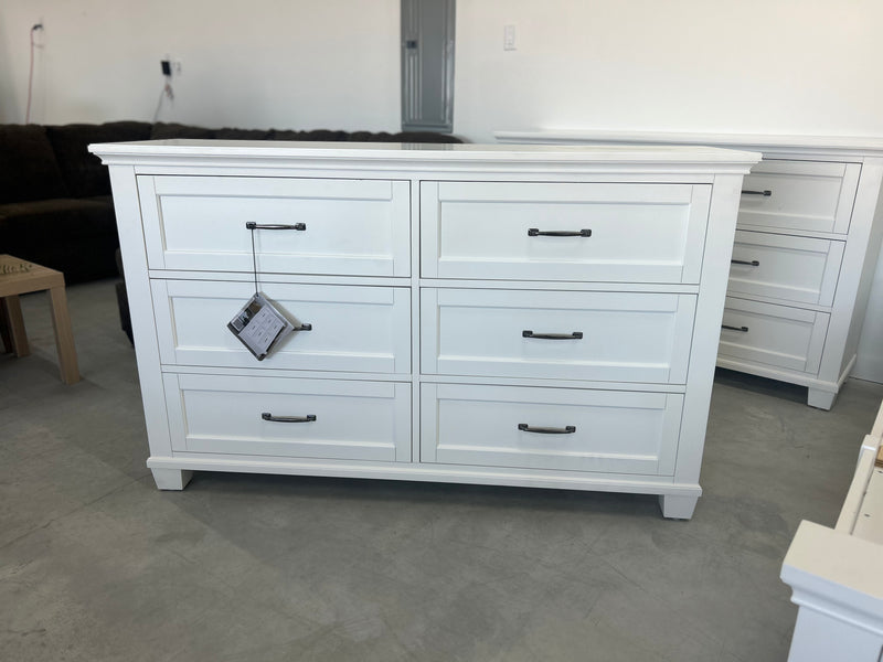 5 pc White king bedroom set