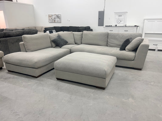 Henredon Larkin House Deep Seating Sectional + Ottoman
